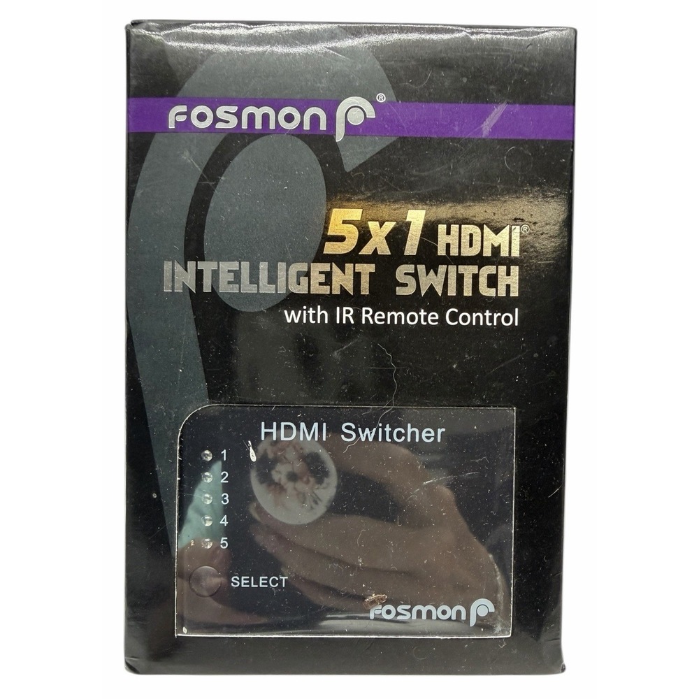 Fosmon 5x1 HDMI Intelligent Switch W/ IR Remote Control